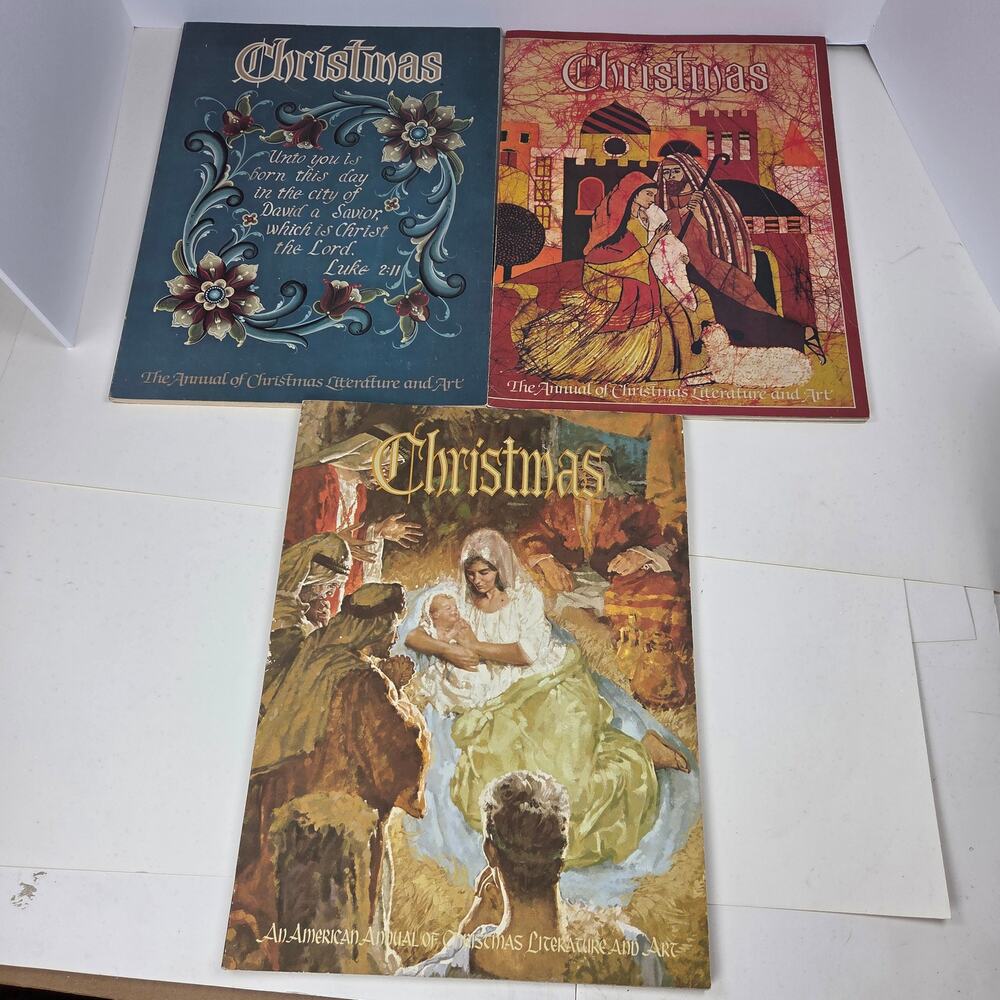 Augsburg Christmas Annual Literature Art Vol 49 51 53 Softcover Book Lot